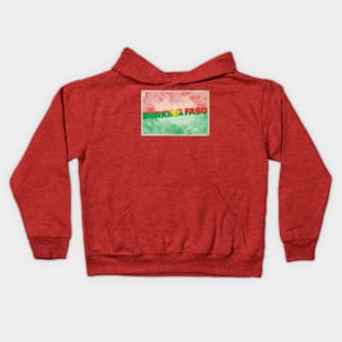 Burkina Faso Vintage style retro souvenir Kids Hoodie